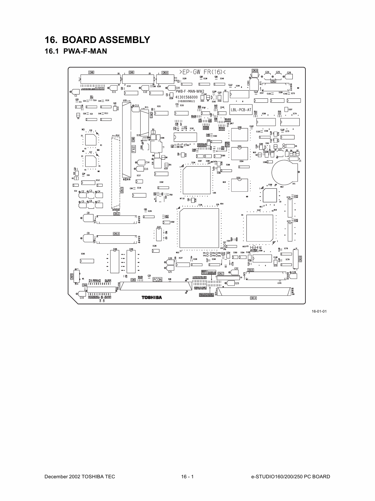 TOSHIBA e-STUDIO 160 200 250 DP1610 Service Manual-6